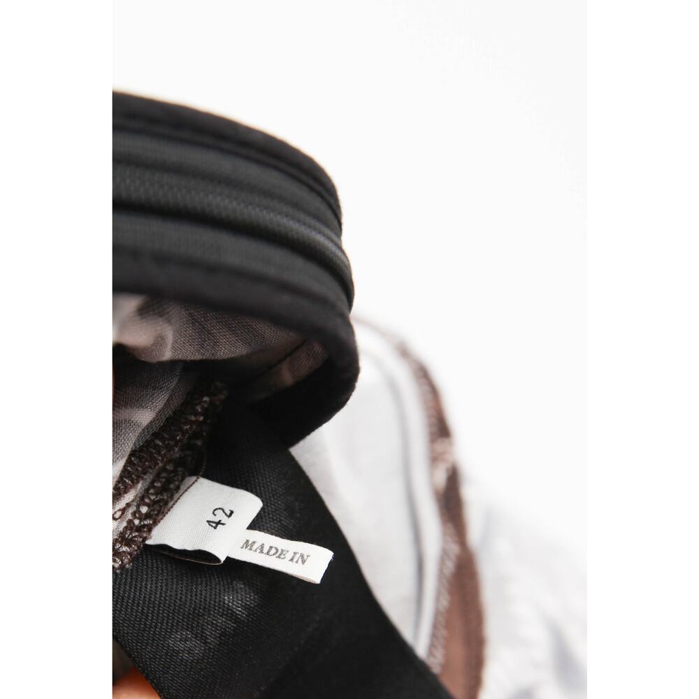 Sandro Bandana Brown Abstract Print Midi Dress - Picture 11 of 11